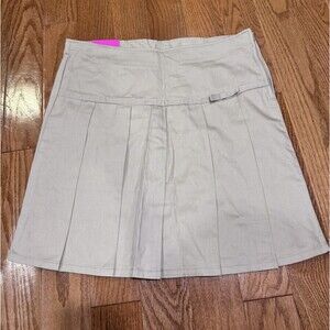 NWT French Toast Girls Plus Two Tab Pleated Skort Khaki School Uniform Size 16